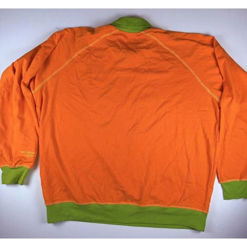 Disney Parks Orange Bird Long Sleeve Collared Sweatshirt Embroidered NWOT XL - Picture 9 of 9